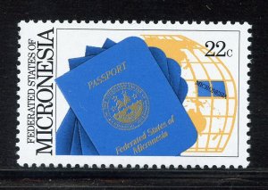 Micronesia 53 MNH, First Passport Issue from 1986.