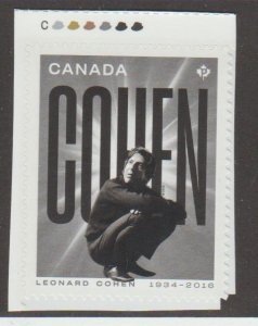 Canada 3196 Leonard Cohen  (from booklet) - MNH