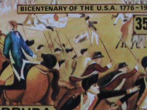 BARBUDA 1976- BICENTENARY OF AMERICAN REVOLUTIONARY MNH FULL SHEET #1 VF