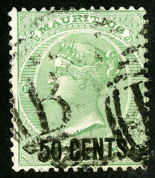 Mauritius Stamps # 57 Used VF Scott Value $24.00