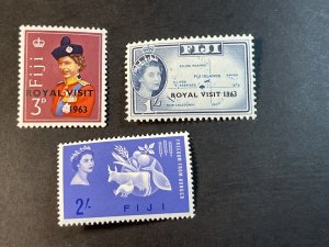 FIJI # 196-198-MINT/NEVER HINGED----SINGLES----1963