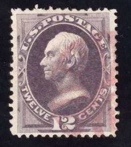 US Scott 151 Used 12c dull violet Henry Clay, w/o Grill Lot J009 bhmstamps