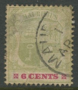 STAMP STATION PERTH Mauritius #103 Coat of Arms Definitive Wmk 2 Used CV$6.00