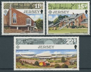 Jersey 1987 MNH Modern Architecture Stamps Europa Villa Deveraux 3v Set 