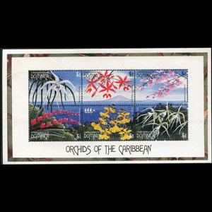 DOMINICA 1997 - Scott# 1959 Sheet-Orchids NH
