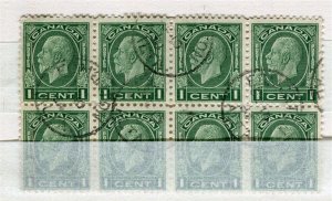 CANADA; 1932 early GV Portrait issue fine used 1c. BLOCK