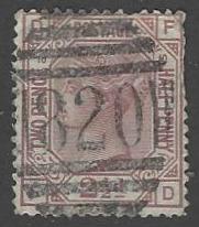 Great Britain #67 Used Plate 10 Wmk 29 (Orb) cv $75 (U6)