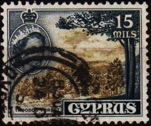 Cyprus. 1955 15m S.G.177 Fine Used