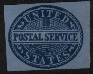 SC#UO17 Official: Postal Service Cut Square (1877) Unused