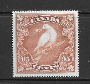 BIRDS - CANADA #1814  DOVE  MNH