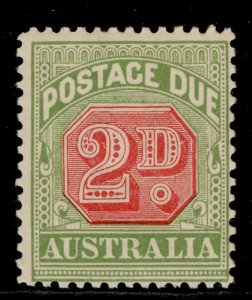 AUSTRALIA EDVII SG D65, 2d rosine and yellow-green, M MINT. Cat £38.