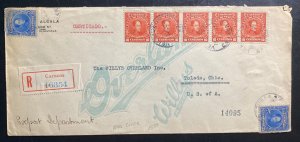 1916 Caracas Venezuela Advertising Registered Cover To Toledo OH USA