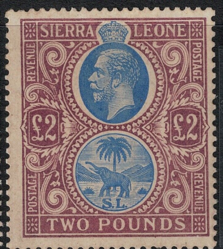 Sierra Leone 1912-1924 SC 120 Mint SCV $950.00