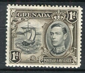 GRENADA; 1938 early GVI pictorial issue Mint hinged 1d. value