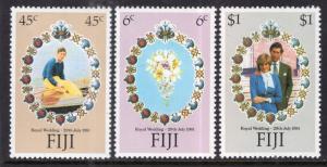 Fiji 442-444 Royal Wedding MNH VF