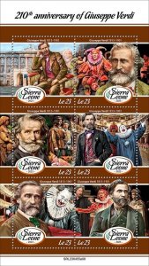 2024 03- SIERRA LEONE - GIUSEPPE VERDI         6V complet set    MNH ** T