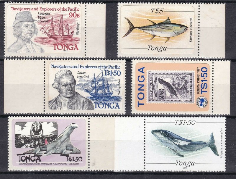 TONGA ^^^^^1980's  x6     KEYS    MNH    cat$ 58.50  @@ta464tonga