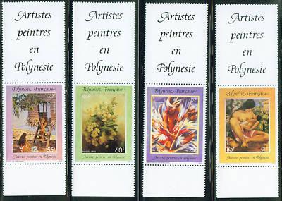 FRENCH POLYNESIAN  Scott 606-9 MNH* ART Painting Images