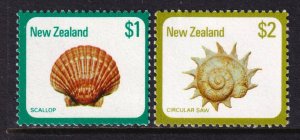 New Zealand 1979 Sea Shells Complete Mint MNH Set SC 696-697