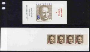 Booklet - Slovakia 1993 Alexander Dubcek 32k booklet (B) ...