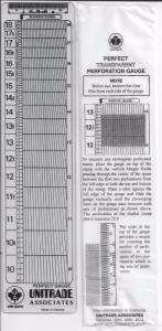 Uni-Safe Plastic UNITRADE Transparent Perforation Perfect Gauge