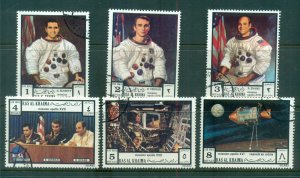 Ras Al Khaima 1972 Mi#840-845 Apollo 17 Space Mission CTO