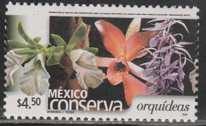 MEXICO CONSERVA 2326, $4.50P ORCHIDS. MINT, NH. VF.