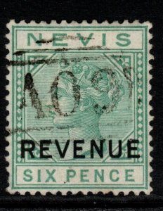 NEVIS SGF8 1882 6d GREEN USED