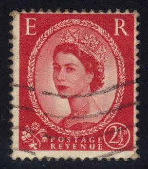 Great Britain #357 Queen Elizabeth II, used (0.25)