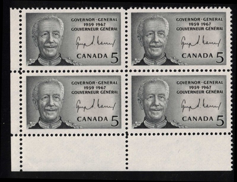 CANADA - 5c GG Vanier 1967 SC474 Mint NH Block