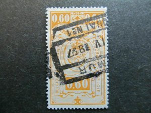 A3P22F189 Belgium Parcel Post and Railway Stamp 1923-40 60c used-