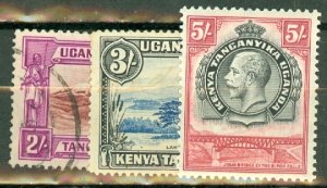 IZ: Kenya Uganda Tanganyika 46-57 mint/used CV $84.50; scan shows only a few