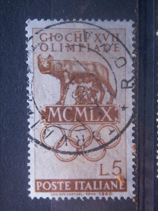 ITALIA, 1960, used 5l, Olympic Games, Rome. Scott 799