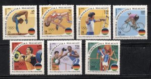 Madagascar 1992 MNH Stamps Scott 1072-1078 Sport Olympic Games Cycling