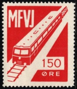 Vintage Denmark Private Railway Local Stamp MFVJ Railway Set/7 (Complete?) MNH