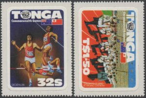 Tonga 1982 SG823-824 Commonwealth Games Brisbane set MNH