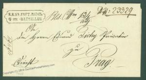 Austria 1848 57th Inf Regt Tarnow to Prague French Italian War Military Fe 63747