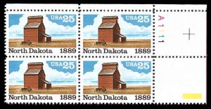 PCBstamps   US #2403 PB $1.00(4x25c)North Dakota Statehood, (A1111), MNH, (PB-2)