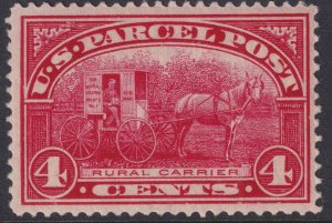 U.S. Sc# Q4 1913 Rural Carrier 4¢ Parcel Post MNH CV $77.50 Stk #1