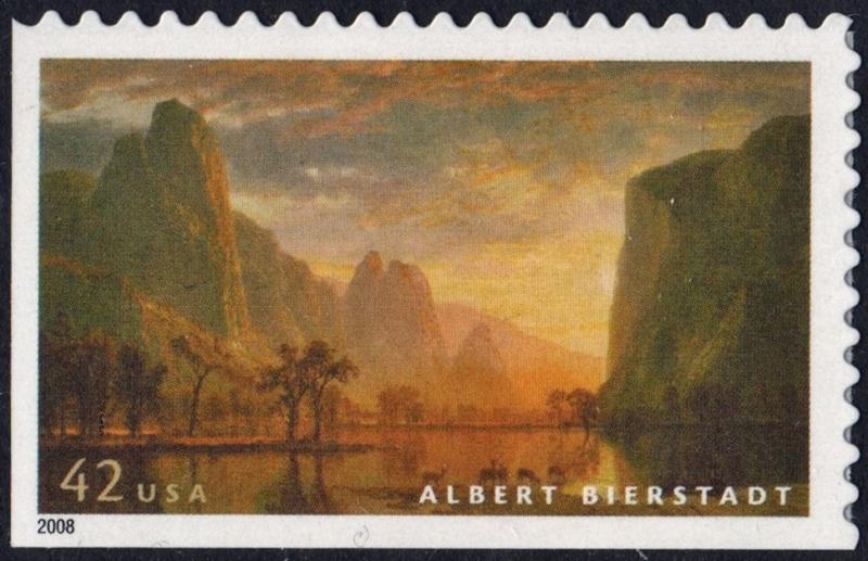 SC#4346 42¢ American Treasures: Albert Bierstadt (2008) SA