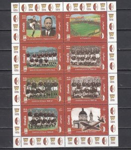 Somalia, 1999 Cinderella issue. Italian Soccer Team sheet of 8. ^