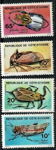 Ivory Coast #476-9 MNH cpl insects