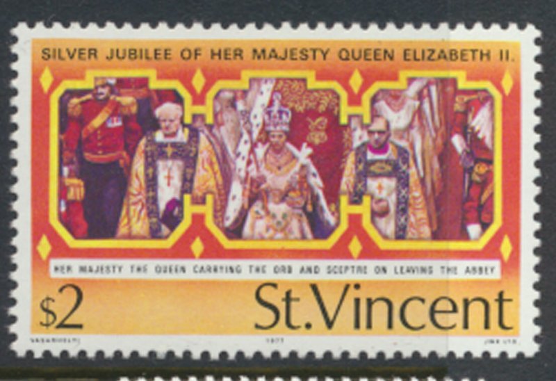 St Vincent  SG 513 SC# 494 MNH Kings & Queens Silver Jubilee 1977 see scans  ...