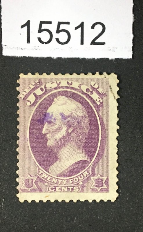 MOMEN: US STAMPS # O32 USED $425 LOT #15512