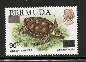 Bermuda 1986 Overprint error ( one Inverted)  S.G. # 534b