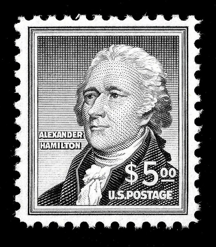 WCstamps: U.S. Scott #1053 / $47.50 - $5.00 Hamilton, VF/XF, OGnh