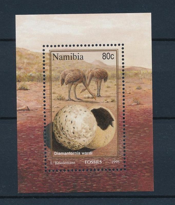 [40462] Namibia 1995 Animals Fossils Ostrich MNH Sheet