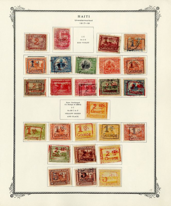 Haiti Old Time Stamp Collection