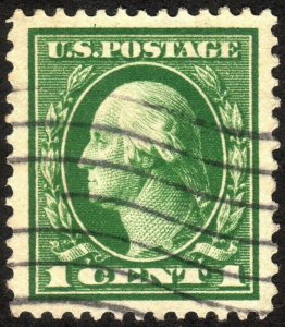 1912, US 1c, Washington, Used, Sc 405, XF/Sup Jumbo