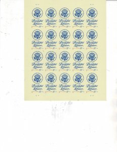 Presidential Libraries 37c Postage Sheet of 20 #3930 VF MNH